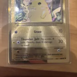 Pikachu Metal Gold Card UPC Pokemon 25th Anniversary Celebrations 58/102 Promo - Image 3