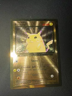 Gold Metal Pikachu Card 58/102 Pokemon Celebrations 25th Anniversary Pokemon TCG - Image 1