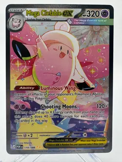 Mega Clefable Ex 119/88 Special Illustration Rare SIR Pokemon Perfect Order - Image 1