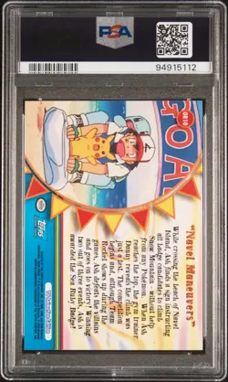 2000 TOPPS POKEMON TV ANIMATION SER 3 ORANGE ISLANDS FOIL NAVEL MANEUVERS PSA 8 - Image 2