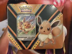 Pokemon TCG V Powers Tin Eevee V with 5 Booster Packs Brand New Factory Sealed 820650807398 - Image 1