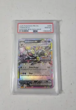 2025 Pokemon Umbreon Ex Surprise Box 060/131 Prismatic Evolutions Stamp - PSA 10 - Image 1