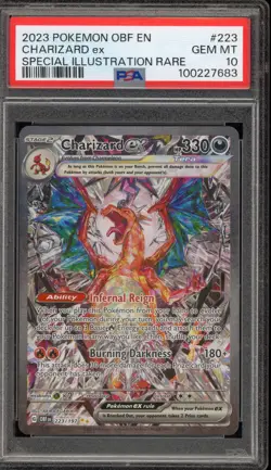 Pokemon Charizard ex Obsidian Flames Special Illustration Rare #223 PSA 10 - Image 1