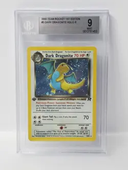 POKEMON ROCKET 1ST EDITION #5 DARK DRAGONITE HOLO BGS 9 NICE!!!!!! - Image 1
