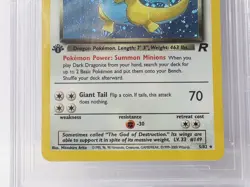 POKEMON ROCKET 1ST EDITION #5 DARK DRAGONITE HOLO BGS 9 NICE!!!!!! - Image 5