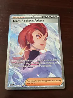 Team Rocket's Ariana 237/182 SIR Full Art Holo Sv10: Destined Rivals Pokemon TCG - Image 1
