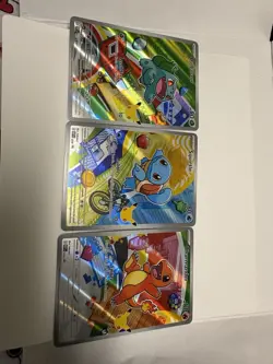 Pokemon First Partner Illustration Collection Series 1 Promos - Kanto Starters - Image 1