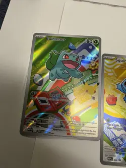 Pokemon First Partner Illustration Collection Series 1 Promos - Kanto Starters - Image 4