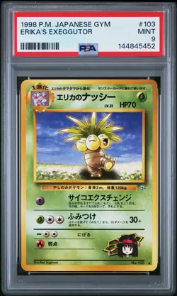 Erika'S Exeggutor 103 - Pokemon Pokemon Japanese Gym PSA 9 - Image 1