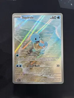 Pokemon TCG Squirtle 170/165 Scarlet & Violet 151 Illustration Rare Holo IR - Image 1