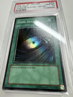 DARK HOLE LOB #52 1st EDITION Yu-Gi-Oh WAVY PSA 10 - Image 2