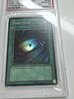 DARK HOLE LOB #52 1st EDITION Yu-Gi-Oh WAVY PSA 10 - Image 3