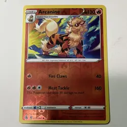 Pokemon Card Arcanine Fusion Strike Reverse Holo 033/264 Near Mint - Image 1