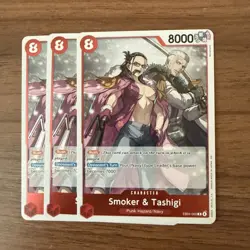 3x SMOKER & TASHIGI EB04-003 Rare One Piece TCG - Image 1