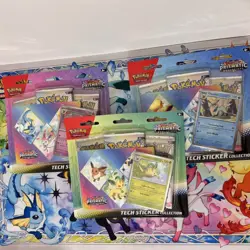 Pokemon TCG Prismatic Evolutions Tech Sticker Collection Set Lot Of 3 Sealed New - Image 1
