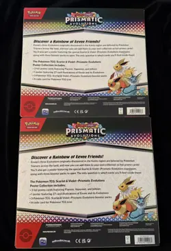 Pokemon TCG Prismatic Evolutions Poster Collection Boxes Lot of 2 New Sealed - Image 2