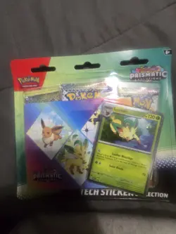 Pokemon TCG Prismatic Evolutions Tech Sticker Collection Set Lot Of 3 Sealed New - Image 2