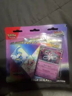 Pokemon TCG Prismatic Evolutions Tech Sticker Collection Set Lot Of 3 Sealed New - Image 3