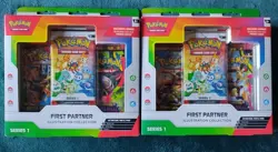 Pokemon First Partner Illustration Collection Sealed Lot Of 2 New Sealed In Hand - Image 1