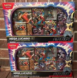 BRAND NEW-Pokemon TCG Mega Lucario ex Premium Figure Collection Box-LOT OF 2 - Image 1
