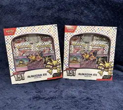 Pokemon TCG: Scarlet & Violet-151 Alakazam EX Collection Box Lot of 2 New Sealed - Image 1