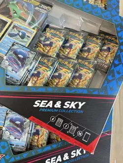 Lot Of 3 Pokemon TCG Crown Zenith Sea and Sky Premium Collection Box Sealed New! - Image 3