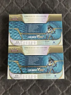 NEW Pokemon TCG: Lucario VSTAR Premium Collection Lot Of Two - Image 2