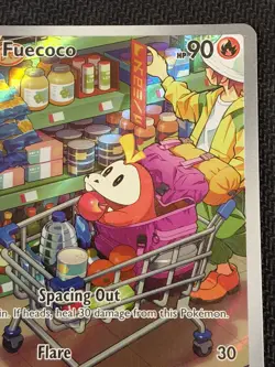 Fuecoco Paldea Evolved Illustration Rare Card 201/193 NM Pokemon - Image 3