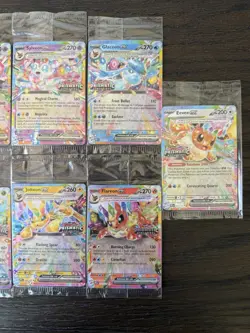 Pokemon Prismatic Evolution Full Sealed Stamped Set Promo All 9 Cards - Image 3