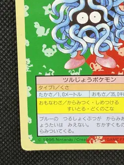 Pokemon Card Japanese Tangela No. 114 Top sun Topsun Nintendo 1995 Green Back - Image 5