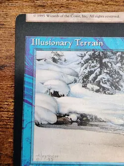 MTG Illusionary Terrain ⭐Major MISCUT Nice!⭐ Ice Age ⭐NM+⭐ 11 HQ PICS!⭐ Magic - Image 4