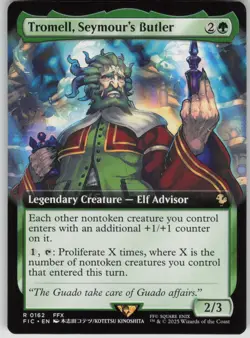 MTG TCG Tromell, Seymour's Butler (Extended Art) R Commander: FINAL FANTASY 162 - Image 1