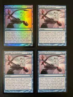 MTG - Telemin Performance x4 - Conflux (One is FOIL) - Image 1