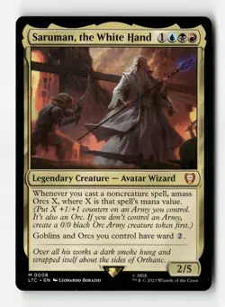 Saruman, the White Hand - #8 - Non Foil - MTG - Near Mint - Image 1