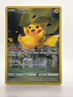 Pokemon Pikachu GG30/GG70 Crown Zenith Galarian Gallery Ultra Rare Holo Card - Image 1