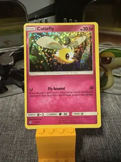 Cutiefly 10/12 McDonald's Confetti Holo Promo 2017 Pokemon Card TCG - Image 1