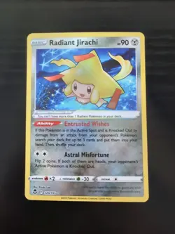 2022 Pokemon Radiant Jirachi 120/195 Silver Tempest Holo - Image 1