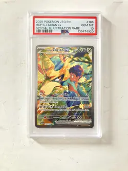 🔥 PSA 10 GEM MINT Hop's Zacian EX Journey Together SIR Holo Pokemon 186/159 - Image 1