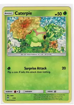 Caterpie 1/12 Pokemon Sun & Moon: McDonald's 2019 Promo HP - Image 1