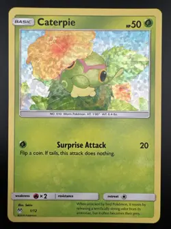 Caterpie 1/12 Pokemon Sun & Moon: McDonald's 2019 Promo HP - Image 3