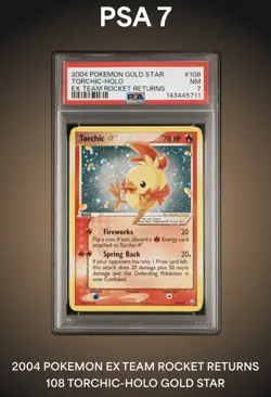 torchic gold star psa 7 pokemon - Image 1