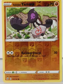Galarian Yamask - POKEMON - Rebel Clash - 101/192 - Reverse Holo - NM -W - Image 1