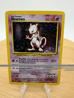 Pokemon Mewtwo Holo – Base Set Unlimited 1999 – 10/102 – LP/MP – Original WOTC - Image 1