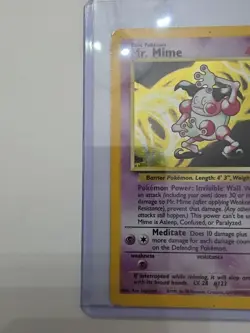 Pokemon TCG Mr. Mime Jungle 6/64 Holo Unlimited Holo Rare - Image 2