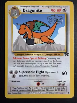 Pokemon TCG Dragonite The First Movie Promo 149 Promo 90 HP 1999 Wizards RARE - Image 1