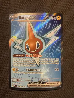 Pokemon TCG Holo Ultra Rare Full Art Rotom Ex 111/094 Phantasmal Flames NM - Image 1
