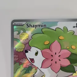Pokemon Shaymin 185/182 Sv10 Destined Rivals Illustration Rare Holo Basic 80 HP - Image 4