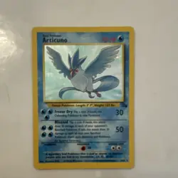 Pokemon Articuno Fossil Holo Rare Unlimited 2/62 70 HP English Card 1999 - Image 1
