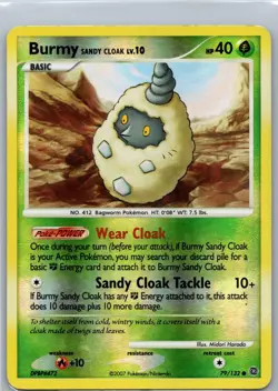 Pokemon TCG Burmy Sandy Cloak 79/132 - Secret Wonders Reverse Holo - LP - Image 1