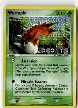 2005 EX DEOXYS WURMPLE 82/107 HOLO STAMPED - Image 1